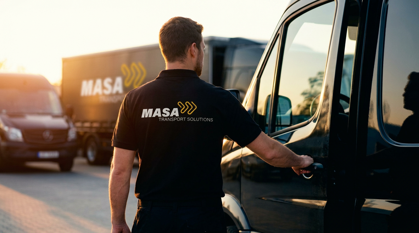 MASA Fahrer am LKW